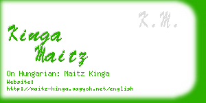 kinga maitz business card